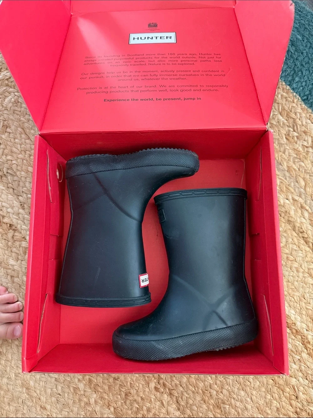 Hunter Kids Navy Waterproof Rain Boots